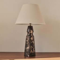 Sienna - Dark Emperador Conical Shade Table Lamp - thumbnail 3