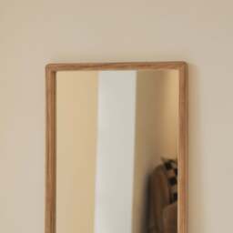 Arden - Light Wood Full Length Wooden Mirror 140cm x 45cm - thumbnail 3