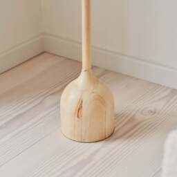 Esme - Light Wood Inverted Scallop Shade Floor Lamp - thumbnail 3