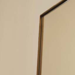 Theo - Gold Rectangular Metal Wall Mirror 90cm x 60cm - thumbnail 5