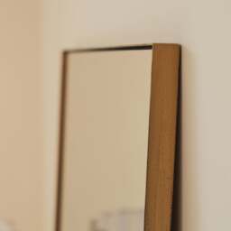 Theo - Gold Rectangular Metal Wall Mirror 90cm x 60cm - thumbnail 6