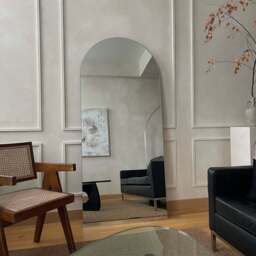 Edge - Large Frameless Arched Full Length Mirror 179cm x 80cm - thumbnail 3