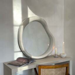 Wabi-Sabi - Concrete Irregular Wall Mirror 80cm x 72cm - thumbnail 1