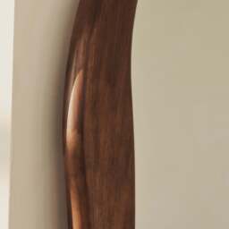 Arcurva - Extra Large Full Length Dark Wood Irregular Mirror 190cm x 120cm - thumbnail 4