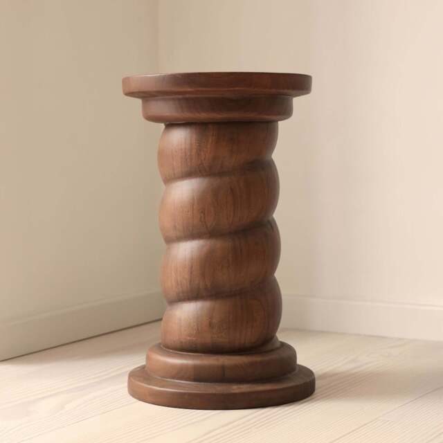 Cassia - Dark Wood Retro Side Table - image 1