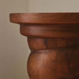 Cassia - Dark Wood Retro Side Table - thumbnail 5