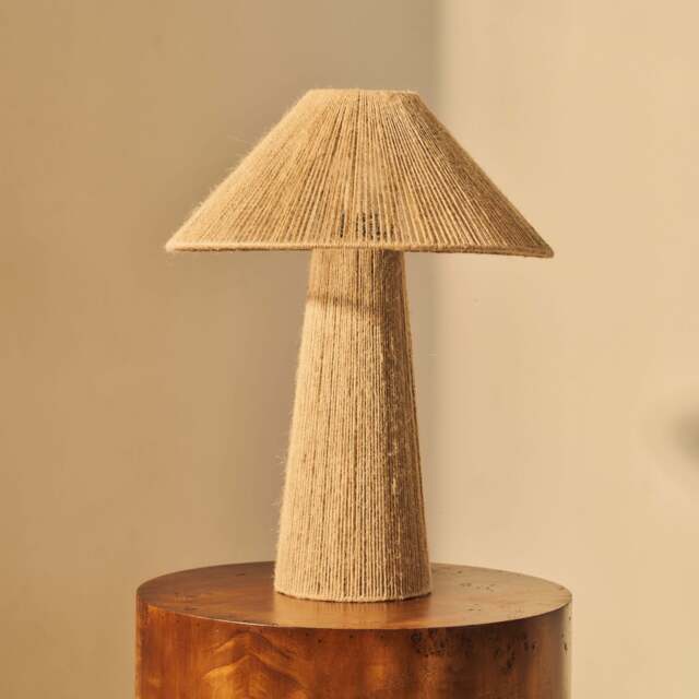 Erba - Jute String Coolie Shade Large Table Lamp - image 1
