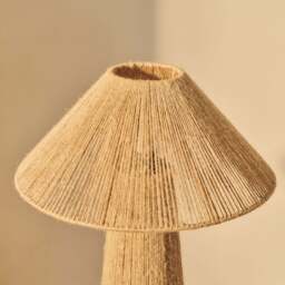 Erba - Jute String Coolie Shade Large Table Lamp - thumbnail 3