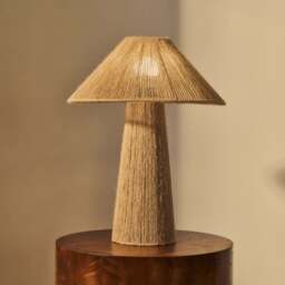 Erba - Jute String Coolie Shade Large Table Lamp - thumbnail 2