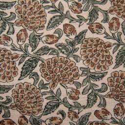 Erisha - Teal Printed Fabric Cushion - thumbnail 2