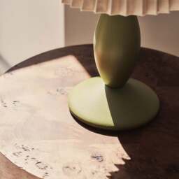 Elba - Olive Pleated Shade Table Lamp - thumbnail 4