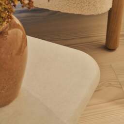 Alina - Concrete Square Large Wooden Coffee Table - thumbnail 3
