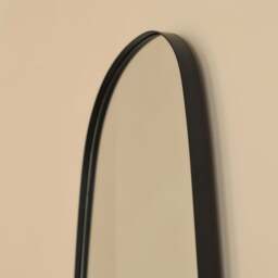 Ava - Black Stone Shaped Irregular Mirror 75cm x 45cm - thumbnail 6