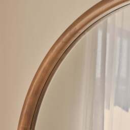 Amora - Extra Large Full Length Arched Warm Wood Mirror 190cm x 100cm - thumbnail 5