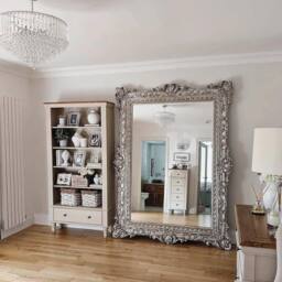 Ella Grande - Champagne Ornate Floor Mirror 190cm x 140cm - thumbnail 6