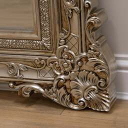 Ella Grande - Champagne Ornate Floor Mirror 190cm x 140cm - thumbnail 2