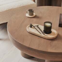 Vermont - Warm Wood Premium Round Coffee Table - thumbnail 5