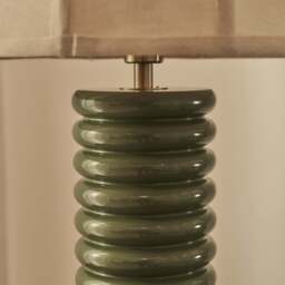 Odette - Olive Green Dome Shade Table Lamp - thumbnail 5