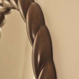 Ophelia - Full Length Arched Rope Twist Dark Wood Extra Large Mirror 180cm x 105cm - thumbnail 4