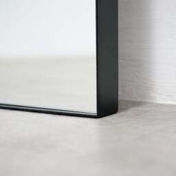 Aria - Full Length Black Large Metal Mirror 180cm x 90cm - thumbnail 4