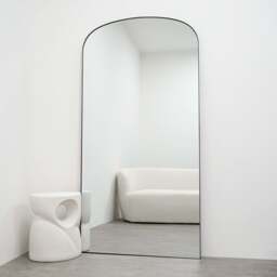 Aria - Full Length Black Large Metal Mirror 180cm x 90cm - thumbnail 6