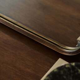 Louis - Antique Bronze Curved Metal Overmantle Mirror 90cm x 75cm - thumbnail 6