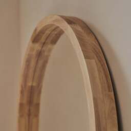Lilia - Full Length Light Wood Arched Wooden Mirror 170cm x 80cm - thumbnail 5