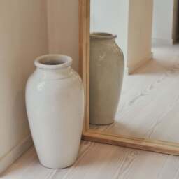 Lilia - Full Length Light Wood Arched Wooden Mirror 170cm x 80cm - thumbnail 6