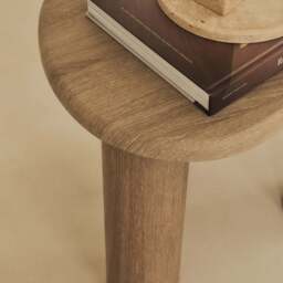 Savanna - Washed Wood Irregular Wooden Side Table - thumbnail 6