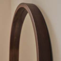 Lilia - Full Length Dark Wood Arched Wooden Mirror 170cm x 80cm - thumbnail 3