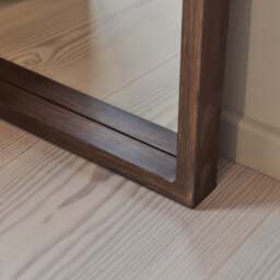 Lilia - Full Length Dark Wood Arched Wooden Mirror 170cm x 80cm - thumbnail 5