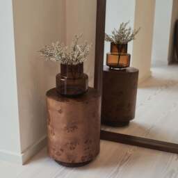 Lilia - Full Length Dark Wood Arched Wooden Mirror 170cm x 80cm - thumbnail 6
