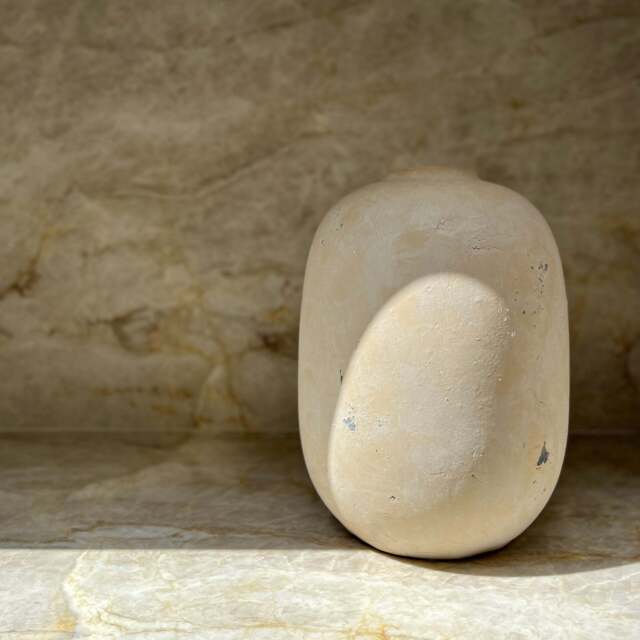 Matera - Large Sand Textured Terracotta Vase - image 1