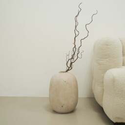 Matera - Large Sand Textured Terracotta Vase - thumbnail 2
