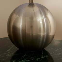 Caia - Brushed Steel Scallop Shade Table Lamp - thumbnail 4