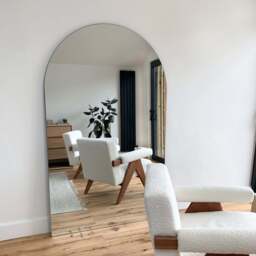 Edge - Extra Large Frameless Arched Full Length Mirror 179cm x 110cm - thumbnail 2