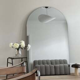 Edge - Extra Large Frameless Arched Full Length Mirror 179cm x 110cm - thumbnail 4