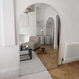 Edge - Extra Large Frameless Arched Full Length Mirror 179cm x 110cm - thumbnail 3