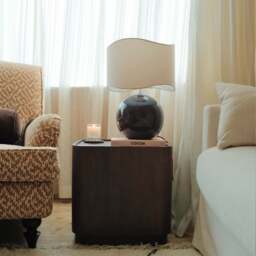 Fairmont - Dark Wood Premium Square Side Table - thumbnail 4