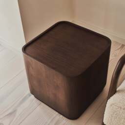 Fairmont - Dark Wood Premium Square Side Table - thumbnail 6