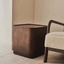 Fairmont - Dark Wood Premium Square Side Table - thumbnail 2