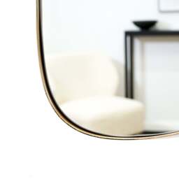 Ava - Gold Stone Shaped Irregular Mirror 75cm x 45cm - thumbnail 4