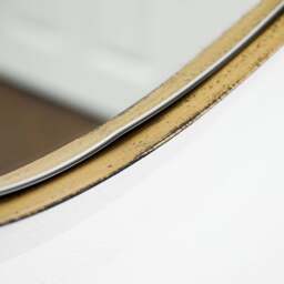 Ava - Gold Stone Shaped Irregular Mirror 75cm x 45cm - thumbnail 2