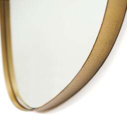 Ava - Gold Stone Shaped Irregular Mirror 75cm x 45cm - thumbnail 3