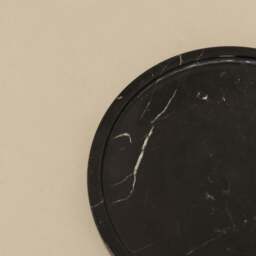Travara - Black Marble Round Decorative Tray - thumbnail 4