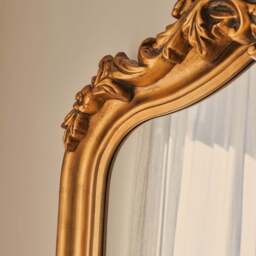 Cristina - Full Length Gold Arched Ornate Mirror 200cm x 90cm - thumbnail 6