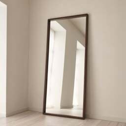 Arden - Dark Wood Full Length Wooden Mirror 180cm x 80cm - thumbnail 2