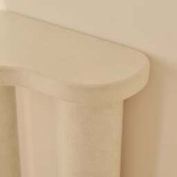Savanna - Large Concrete Curved Wooden Console Table - thumbnail 4