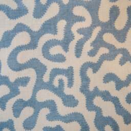 Pakko - Blue Printed Fabric Cushion - thumbnail 2