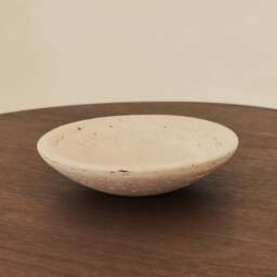 Marbelle - Cream Travertine Decorative Bowl